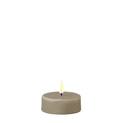 Sand LED Jumbo Tealight Candle D: 6,1 * 5,5 cm (2 stuks)