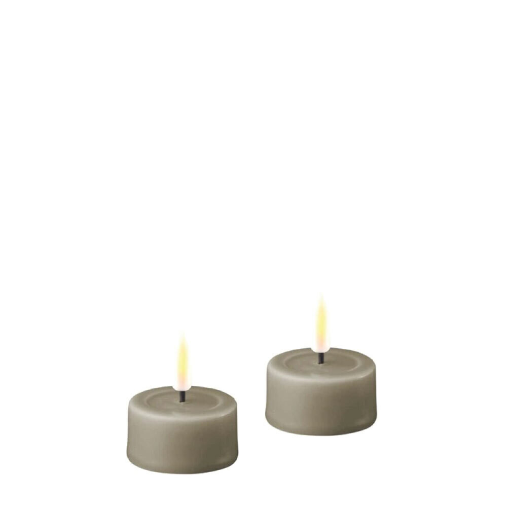 Sand LED Tealight Candle D: 4,1 * 4,5 cm (2 stuks)