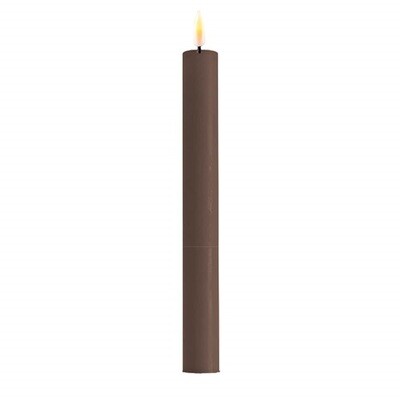 Mocca LED Dinner Candle D: 2,2 * 24 cm (2 stuks)