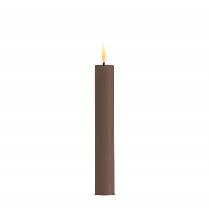 Mocca LED Dinner Candle D: 2,2 * 15 cm (2 stuks)