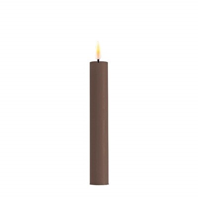Mocca LED Dinner Candle D: 2,2 * 15 cm (2 stuks)