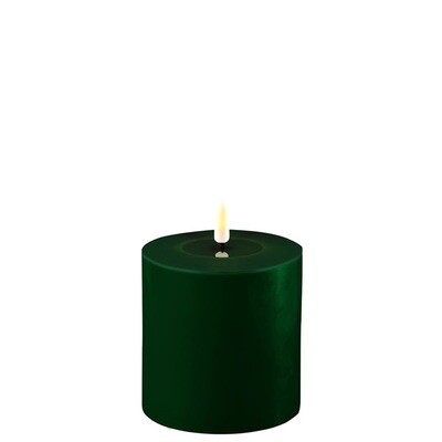 Dark Green LED Candle D: 10 * 10 cm