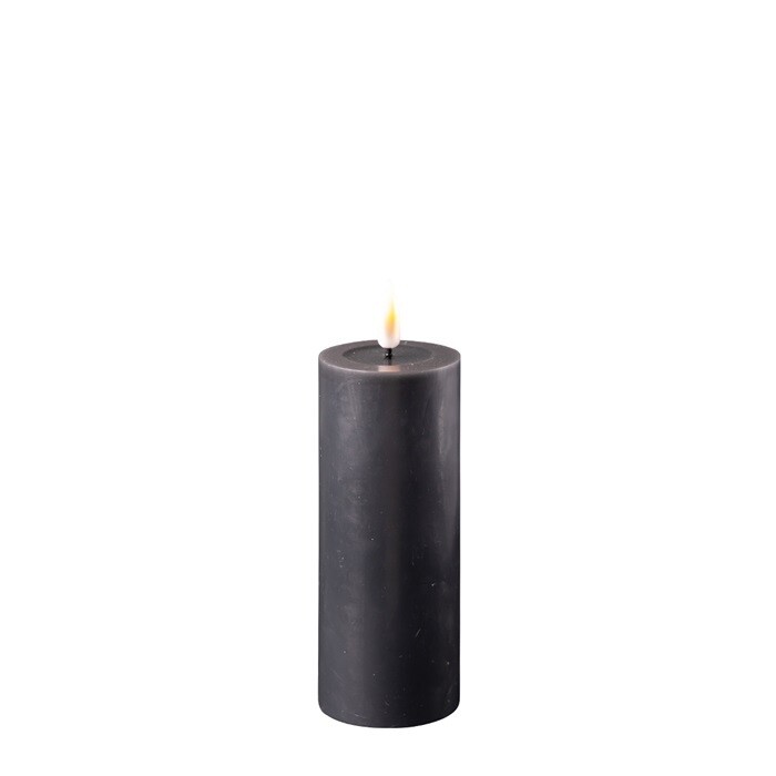 Black LED Candle D: 5 * 12,5 cm