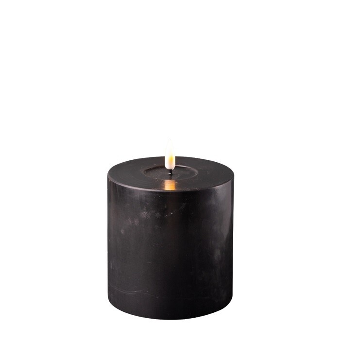 Black LED Candle D: 10 * 10 cm