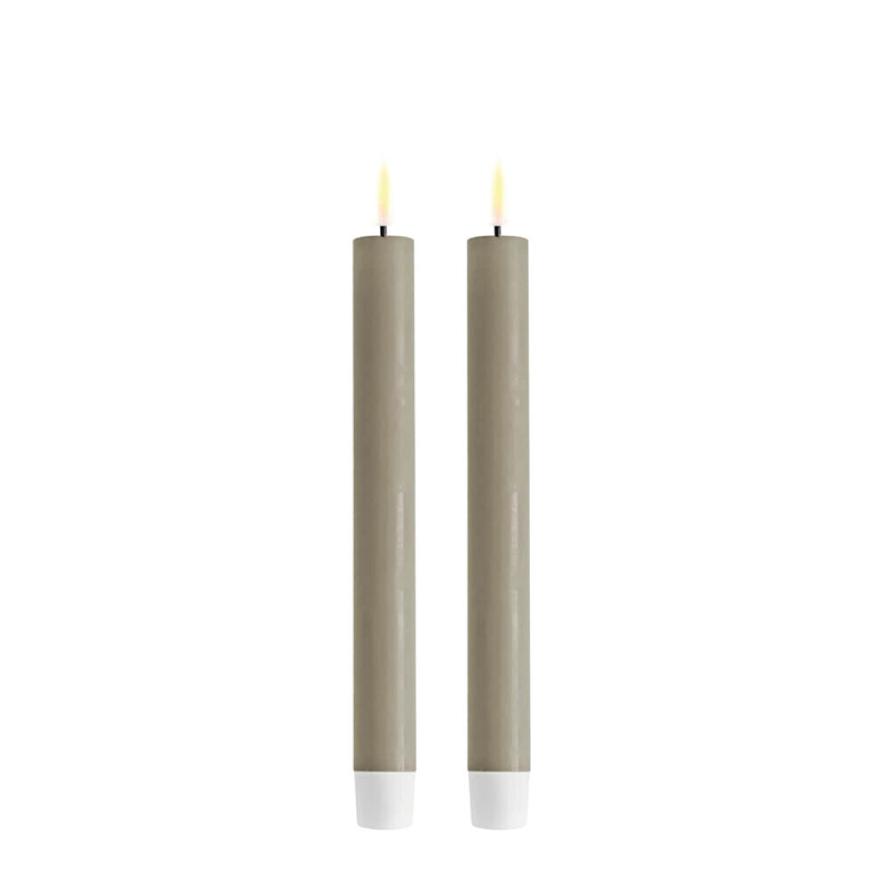 Sand LED Dinner Candle D: 2,2 * 24 cm (2 stuks)