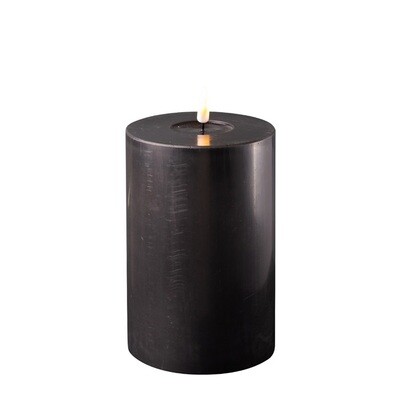 Black LED Candle D: 10 * 15 cm