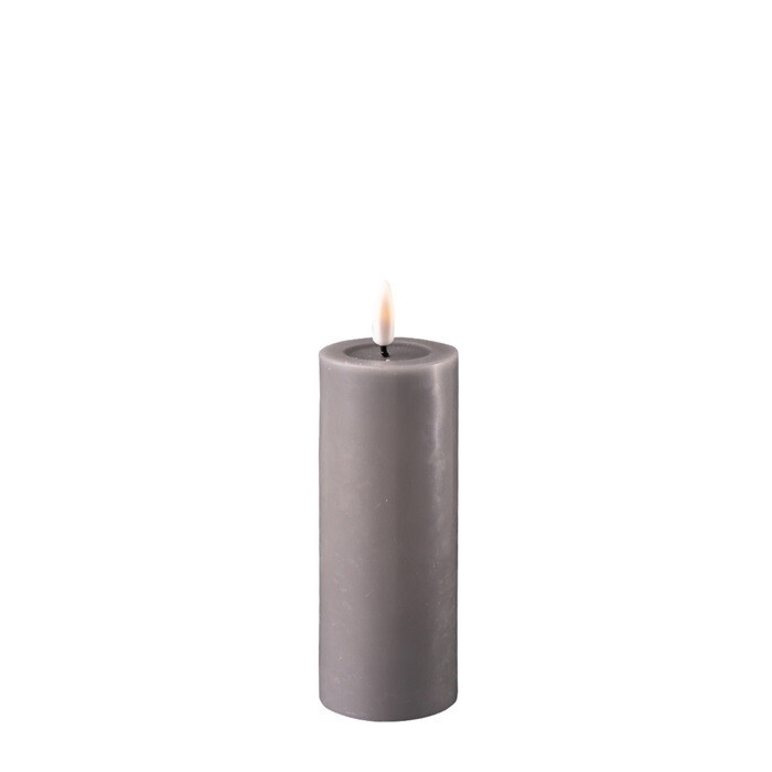 Grey LED Candle D: 5 * 12,5 cm