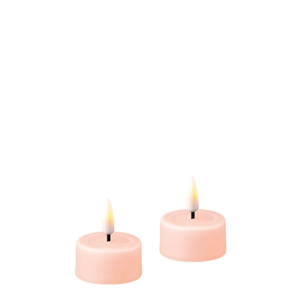 Light Pink LED Tealight Candle D: 4,1 * 4,5 cm (2 stuks)