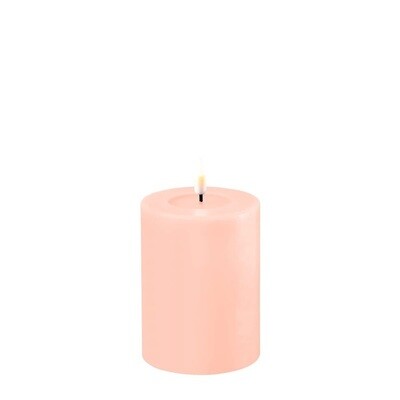Light Pink LED Candle D: 7,5 * 10 cm