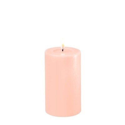 Light Pink LED Candle D: 7,5 * 12,5 cm