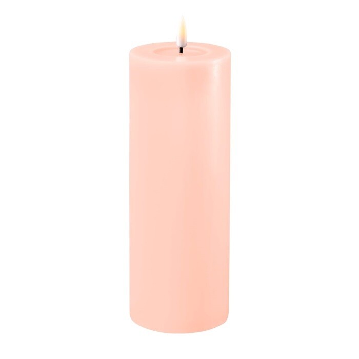 Light Pink LED Candle D: 7,5 * 20 cm