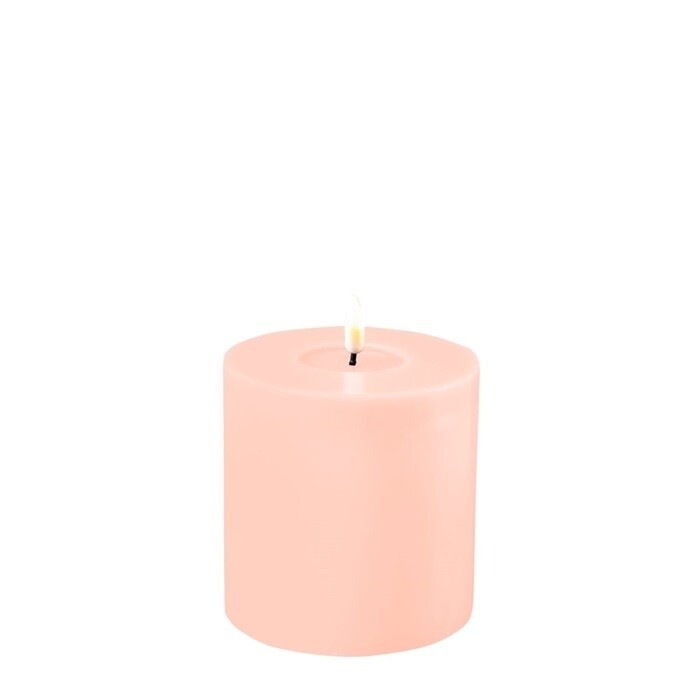 Light Pink LED Candle D: 10 * 10 cm