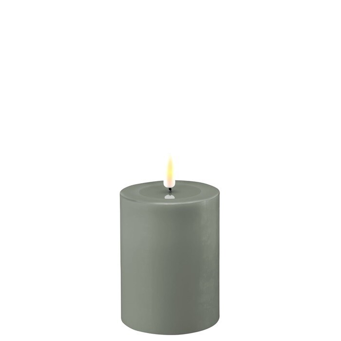 Salvie Green LED Candle 7,5 * 10 cm