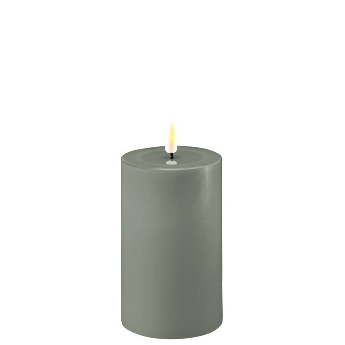 Salvie Green LED Candle 7,5 * 12,5 cm