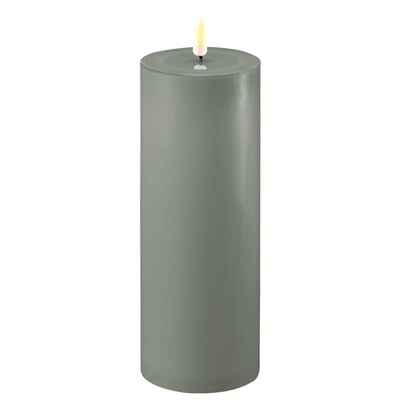 Salvie Green LED Candle 7,5 * 20 cm