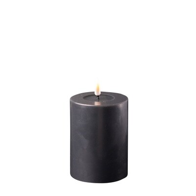 Black LED Candle D: 7,5 * 10 cm