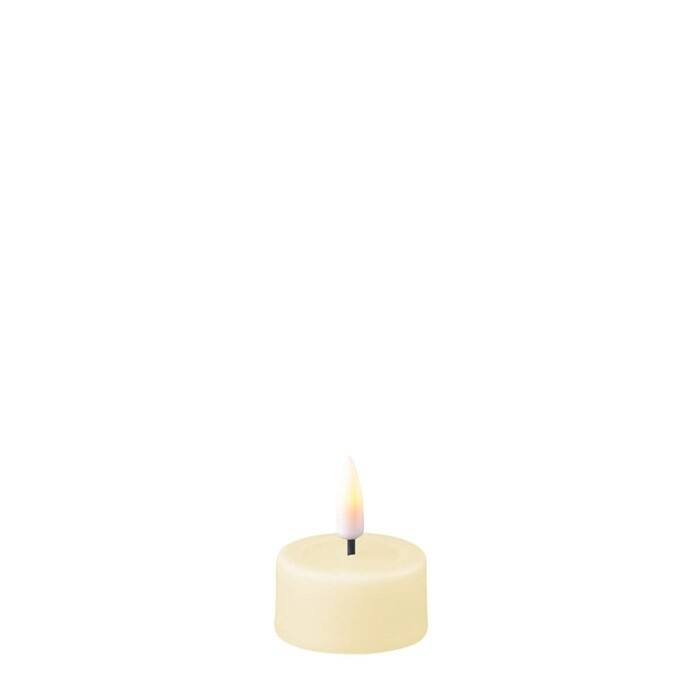 Cream LED Tealight Candle D: 4,1 * 4,5 cm (2 stuks)