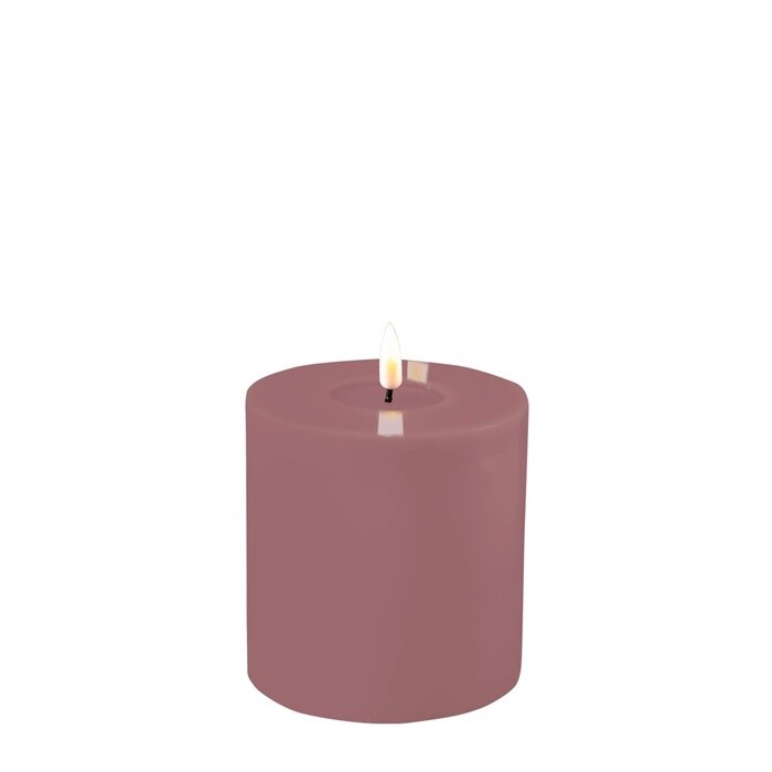 Light Purple LED Candle D: 10 * 10 cm