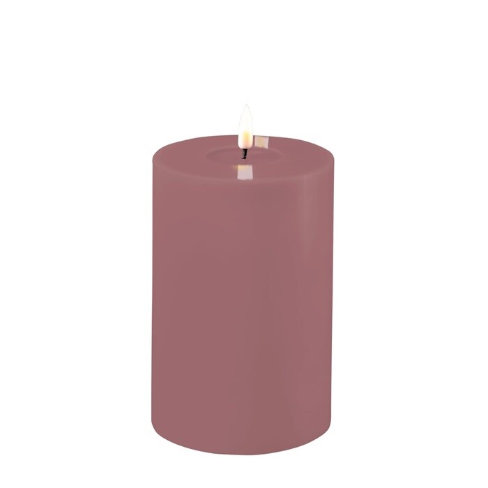Light Purple LED Candle D: 10 * 15 cm