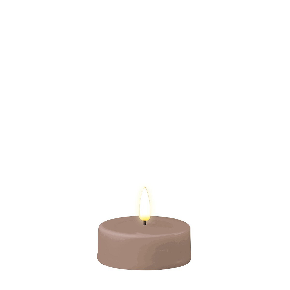 Rose LED Jumbo Tealight Candle D: 6,1 * 4,5 cm (2 stuks)
