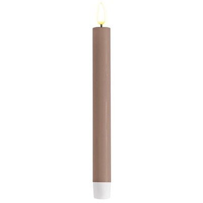 Rose LED Dinner Candle D: 2,2 * 24 cm (2 stuks)
