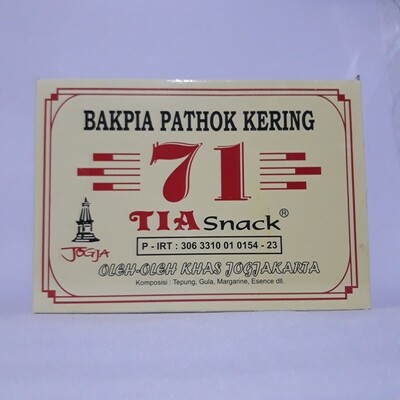 BAKPIA PATHOK KERING &quot;71&quot; TIA SNACK