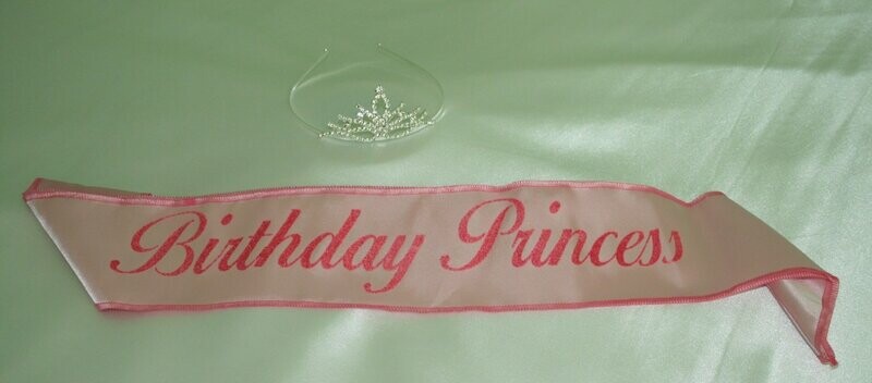 Birthday Sash and Tiara
