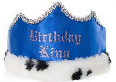 Birthday King Crown with Fur