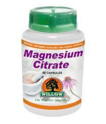 Willow Wellness Magnesium Citrate 60 caps