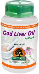 Willow Wellness COD Liver Oil 1000mg 90