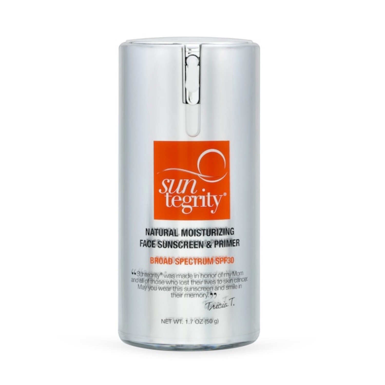 SUNTEGRITY NATURAL MOISTURIZING FACE SUNSCREEN & PRIMER, BROAD SPECTRUM SPF 30 SUNTEGRITY NATURAL MOISTURIZING FACE SUNSCREEN & PRIMER, BROAD SPECTRUM SPF 30