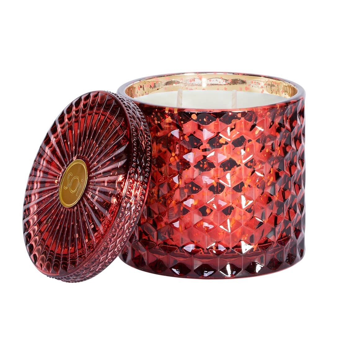 HOLIDAY SPICE SHIMMER CANDLE- DOUBLE WICK HOLIDAY SPICE SHIMMER CANDLE- DOUBLE WICK