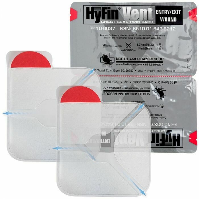 NAR Hyfin Vent Chest Seal Twin Pack NAR Hyfin Vent Chest Seal Twin Pack