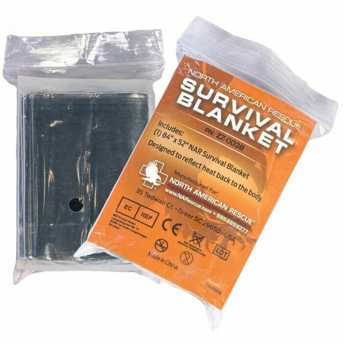 NAR EMERGENCY SURVIVAL BLANKET- 52" X 84" NAR EMERGENCY SURVIVAL BLANKET- 52" X 84"