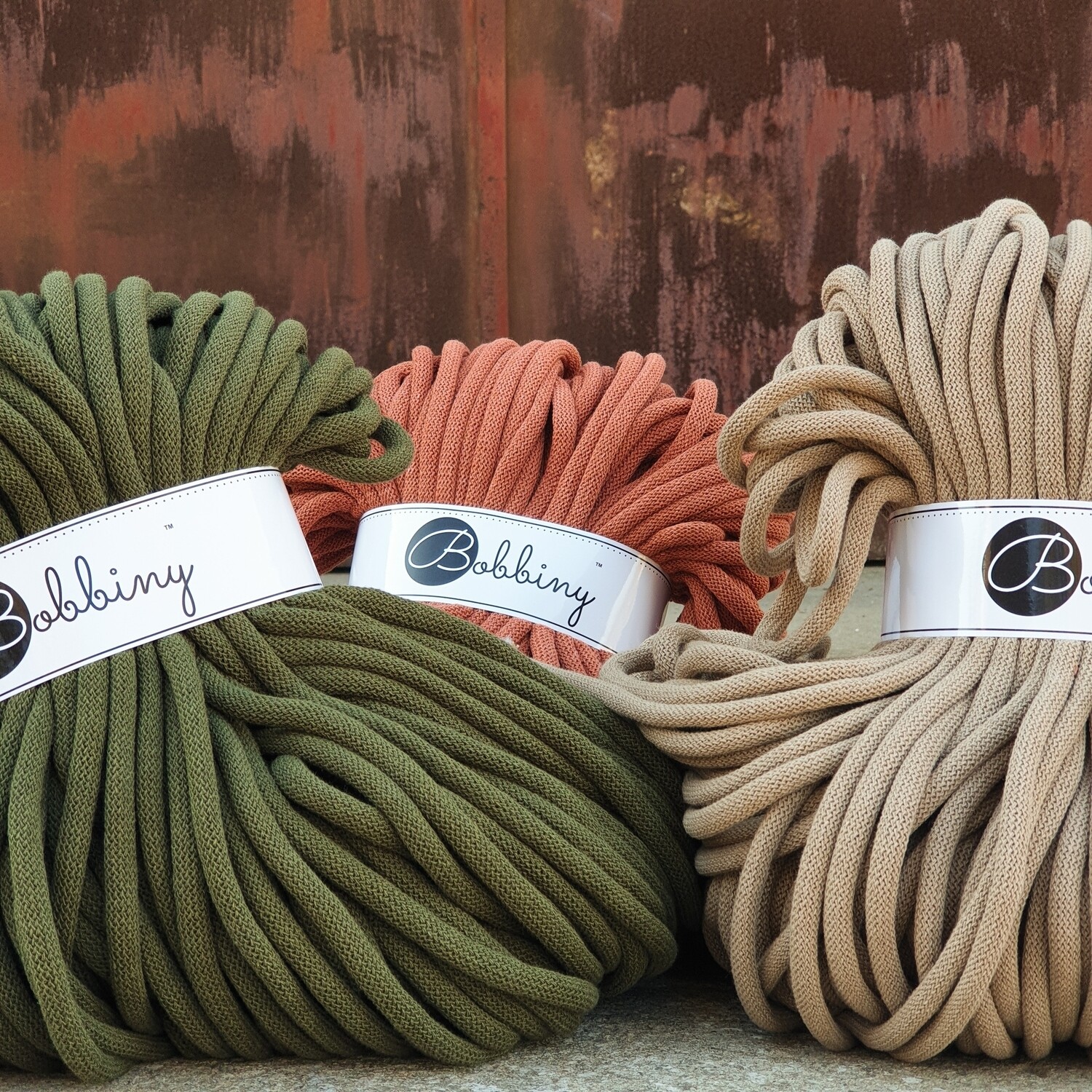 Bobbiny Jumbogarn 9 mm – Recycelte Baumwolle | 100 m