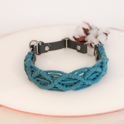 Makramee-Hundehalsband handgemacht – nachhaltig & verstellbar