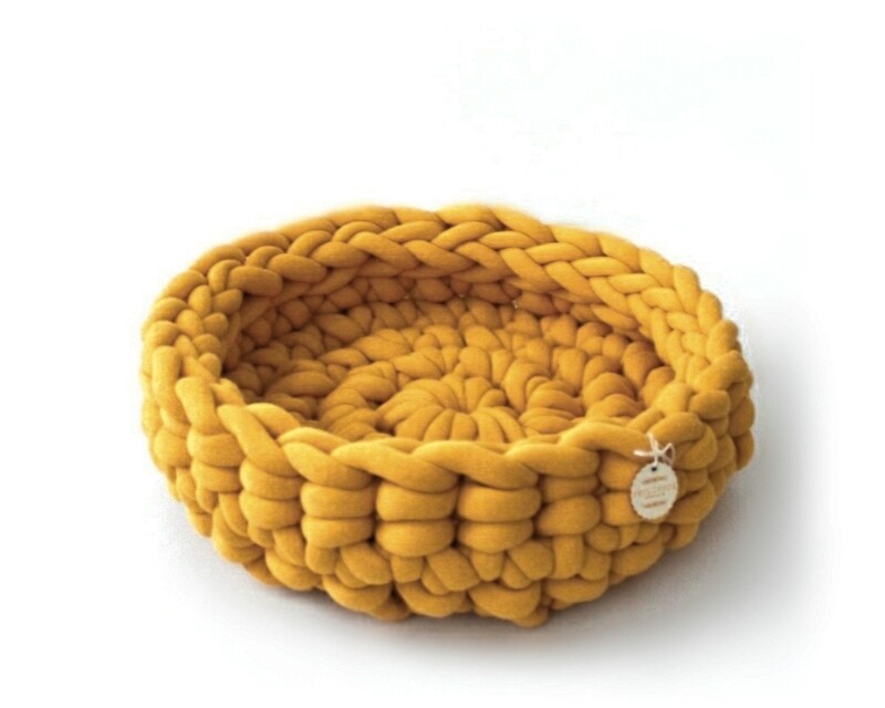 Hundekörbchen "Marie" – Bio-Baumwolle, handgefertigt