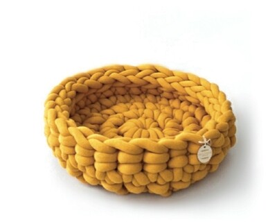 Hundekörbchen "Marie" – Bio-Baumwolle, handgefertigt