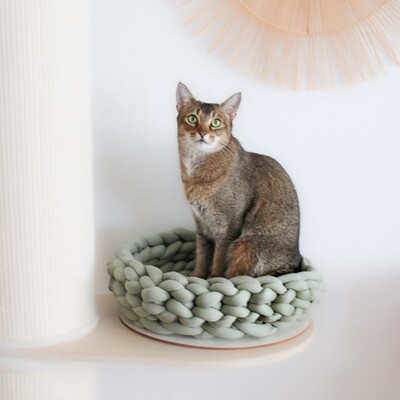 Katzenkörbchen | Hundekörbchen "Lisa" aus kuscheligem Biobaumwollgarn