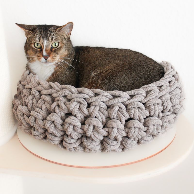 Katzenkörbchen - Hundekörbchen Katzenkörbchen - Hundekörbchen "Malia" aus Baumwollkordelgarn