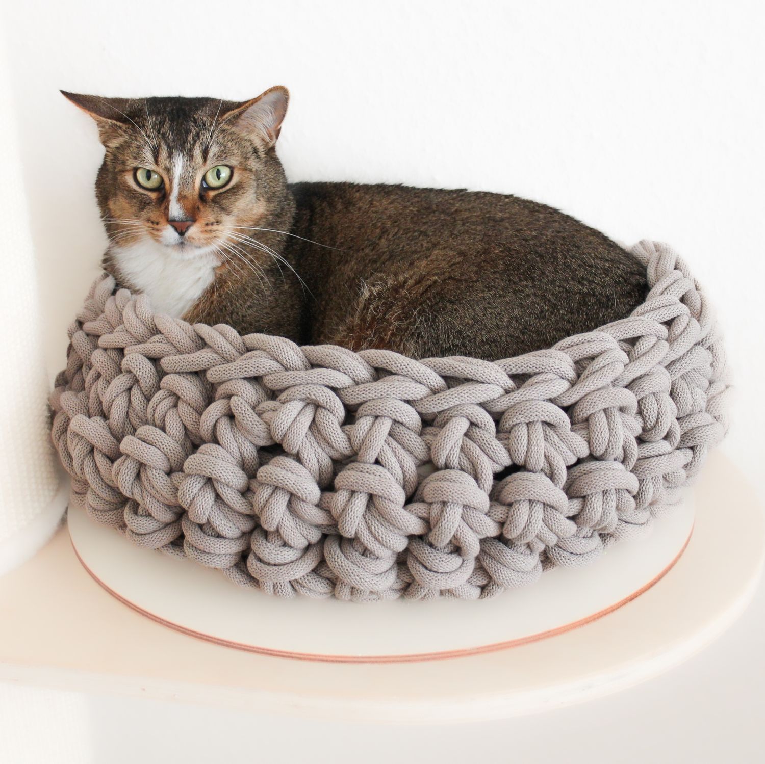 Katzenkörbchen - Hundekörbchen "Malia" aus Baumwollkordelgarn