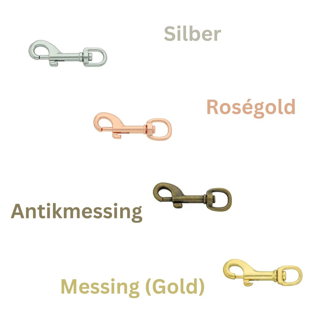 Karabiner für die Herstellung von Hundeleinen & Taschengurten