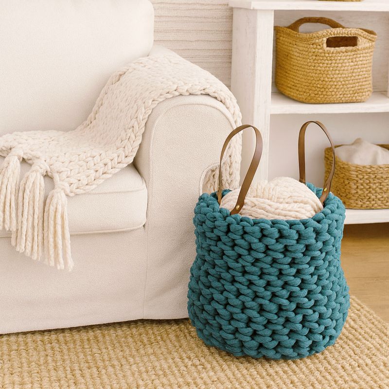 Handgefertigter Aufbewahrungskorb – Nachhaltig & waschbar Handgefertigter Aufbewahrungskorb – Nachhaltig & waschbar