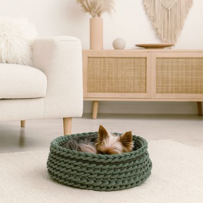 Hundekörbchen – 2-farbig, handgemacht