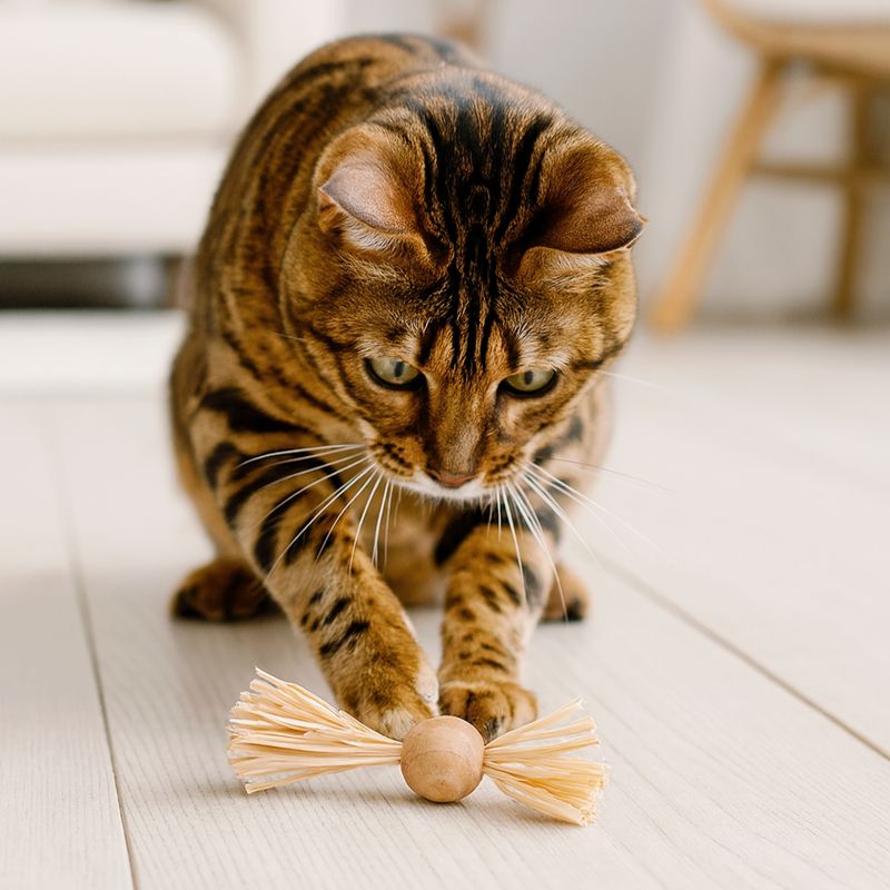 Katzenspielzeug Naturkorkkugel – nachhaltig & handgefertigt