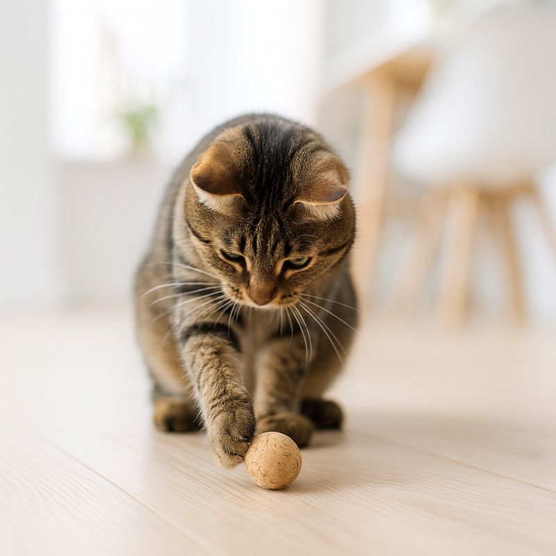 Natural Cork Cat Toy Ball – Lightweight & Teeth-Friendly Natural Cork Cat Toy Ball – Lightweight & Teeth-Friendly