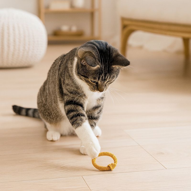 Cat Toy  Cat Toy "Catummy" Hair Tie Substitute Cat Toy Rec. Cotton