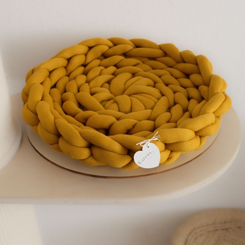 Flacher Hundekorb Emil Bio-Baumwolle