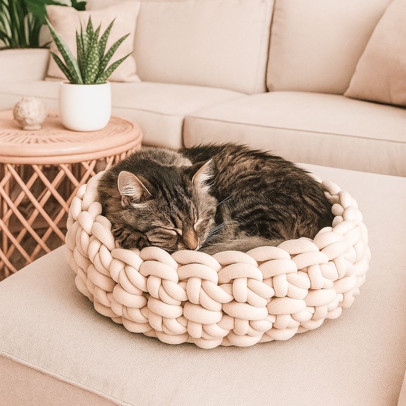 Katzen- & Hundekörbchen Emilia – Bio-Baumwolle Handarbeit Katzen- & Hundekörbchen Emilia – Bio-Baumwolle Handarbeit