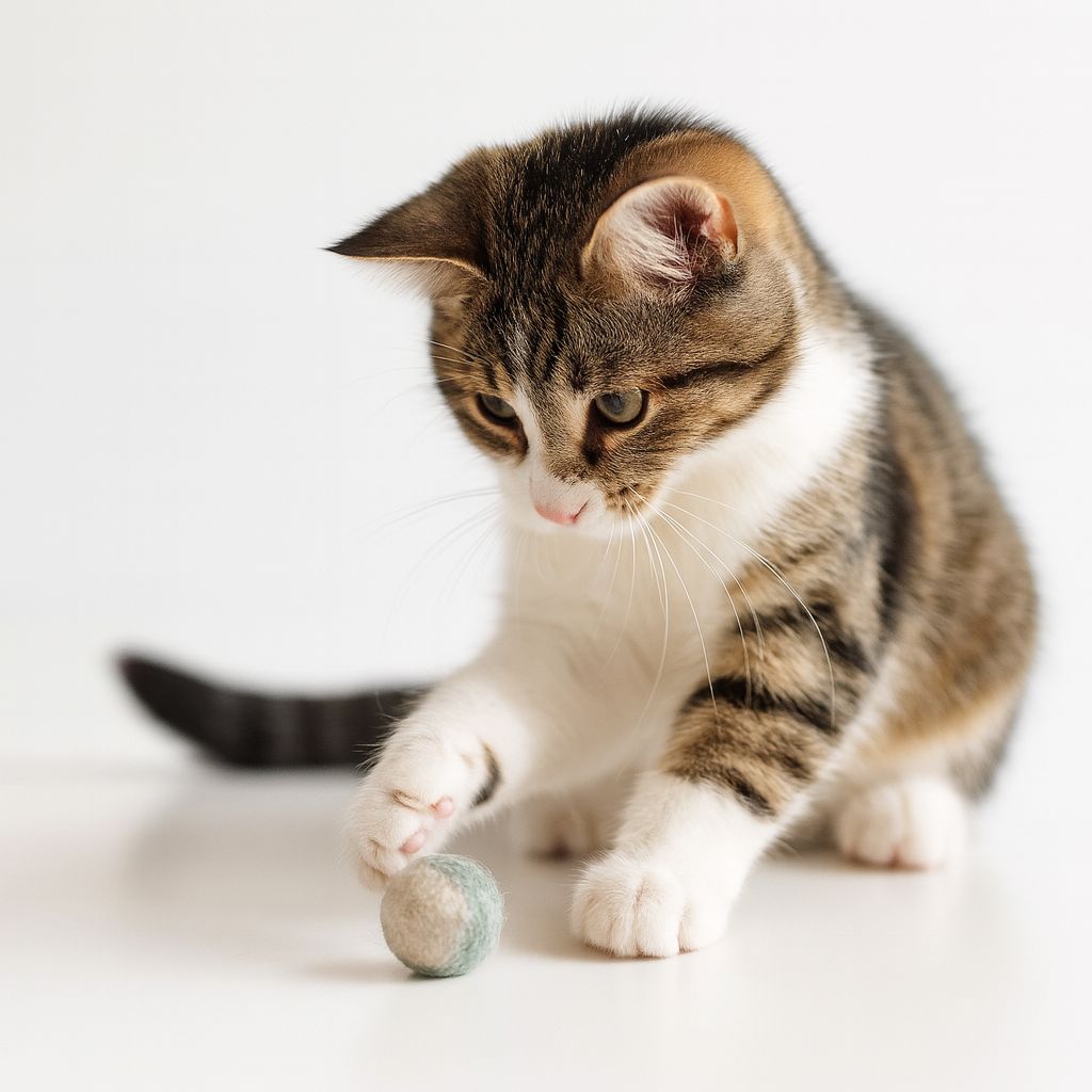 Katzenspielzeug Filzbällchen – nachhaltig & aus Schurwolle